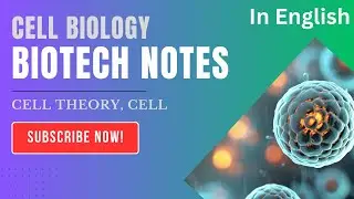 Cell biology | BSc MSc notes in English | BSc 1st year notes | Cell Theory