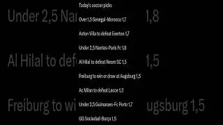 Soccer picks of the day #betting