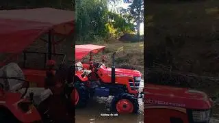 Finally 3 bulldozed tyre T PuT || Sonalika rx harrow testing system hang#mahindra #sonalika #4wd