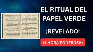 El Ritual Secreto: Escribe Esto en un Papel Verde y Tu Vida Cambiará | Ley de Atracción