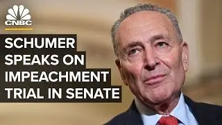 Sen. Chuck Schumer speaks on Trump impeachment trial in the Senate &ndash; 1/16/2020