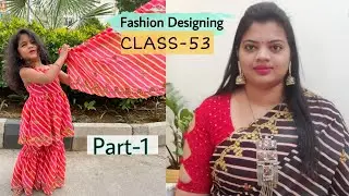 peplum top with pleated palazo cutting tutorial #fdclass #part1 #freeonlinecourses