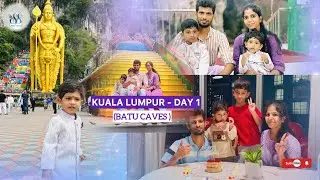 🇸🇬✈️🇲🇾 Kuala Lumpur Family Trip Day 1 | Batu Caves & Karthin&rsquo;s 2nd Birthday at Traders Hotel 🎁 🎂🎊