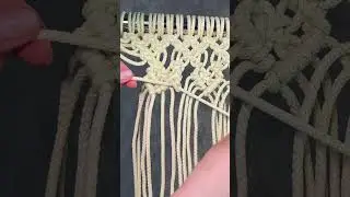 Learning to weave braids #macrame #macrametutorial