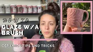 How I Glaze my Pottery Using the Brushing Technique and a Hake Brush