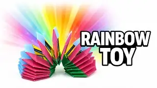 This Origami Slinky Moves Like Magic 🌈 Easy Paper Toy