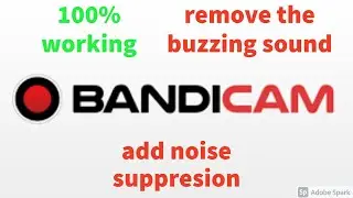 how to add noise suppresion while recording in bandicam 100% working trick #tectrom