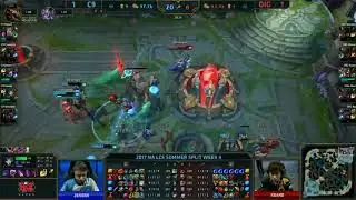 C9 (Sneaky Jhin) VS DIG (Altec Varus) Game 3 Highlights - 2017 NA LCS Summer W4D3