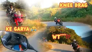 Knee drag practice|| almost 😱crash 150pulsar 