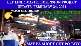 ACTUAL INSTALLATIONS OF PI-GIRDER SUCAT ROAD | LRT 1CAVITE EXTENSION PROJECT