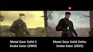 Metal Gear Solid 3 vs Delta: Revolver Ocelot Revolver Spinning Comparison
