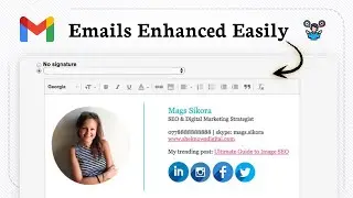 How to add an image to Gmail signature (Design Improved)