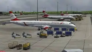 [P3Dv4] Austrian 311, Vienna - Stockholm, Embraer 195
