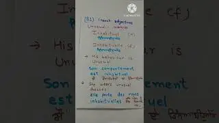 Learn French Vocabulary|| French for TEF Canada|| French Learning Platform