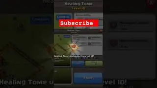 level 1 to level 11 healing Tom in sec #clashofclans  speed run #coc #speedrun