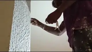 Wall putty#in dining design masking tape cart#just simple. Full video please 🥺 