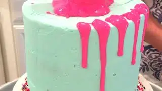 Upside Down Ice Cream Cone Cake