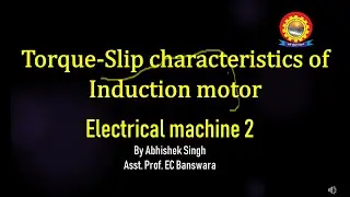 Torque Slip Characteristics BY Abhishek Singh