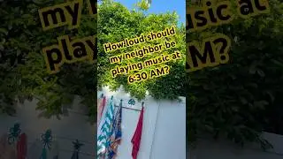Neighbor decided to play loud music at 6:30 in the AM and swim so we all could hear. Rude or not?