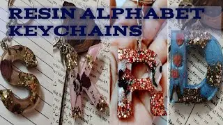 resin alphabet keychain#diy #resincrafts #resin #resinart #handmade 