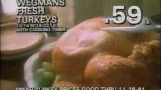 Wegmans (1991) Television Commercial - Thanksgiving