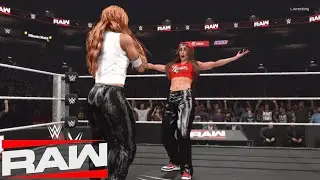 WWE 2K25 RAW - NIKKI BELLA ISSUES A WARNING TO BECKY LYNCH 