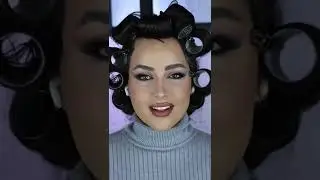 Cacheando o cabelo com bobes estilo anos 90 ❤️