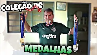 MOSTREI MINHA COLEÇÃO DE MEDALHAS DE FUTEBOL