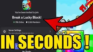 HOW to JOIN BREAK a LUCKY BLOCK DISCORD SERVER ✅PC & MOBILE✅