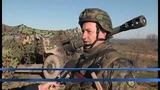 Бойни стрелби с гаубици в учението на 4-ти артилерийски полк