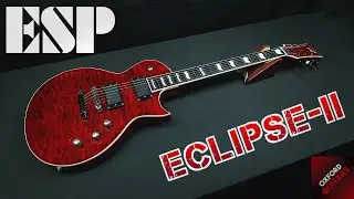 ESP Eclipse II CTM 2011 See-thru Black Cherry Quilted Maple Top EMG 81 85 4K guitar close up video