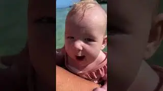 BABY IN THE OCEAN ALERT! #shorts