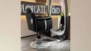 Glorall Truffle Barber chair Shades of Black-6991290