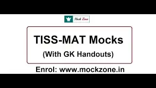 Quality TISS-MAT Mocks with Exact Pattern (With 5 GK TISS-MAT Handouts)