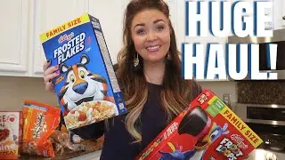 LARGE GROCERY HAUL FOR A FAMILY OF SIX! / ONLINE GROCERY PICKUP!