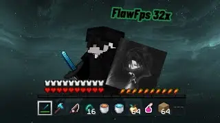 FlawFps 32x32 texture pack Bedrock 1.19+ PvP's / UHC / Sky Wars