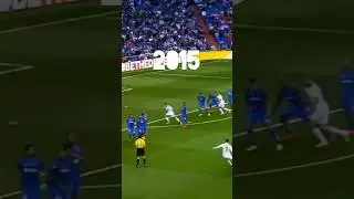 Ronaldo free kick Evolution (2007 - 2023) #Ronaldo #football #freekick #youtube #shorts