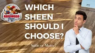 Which sheen should I choose for my hardwood floors ? Oil Based Matte or Satin? See the differences.