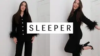 UNBOXING & TRY ON HAUL / Sleeper Party Pajama Set With Double Feathers!🖤