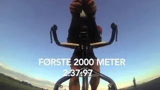 World record: 2 km time trial on loaded cargo bike