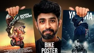 Poster Design - PicsArt - photo editing TUTORIAL - bike photo editing