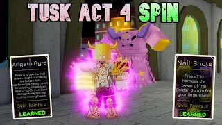 [YBA] Tusk Act 4 Spin Is Crazy Good in 1v1s!