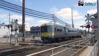 Spoorwegovergang New York 😍4K😍 // American Railway crossing