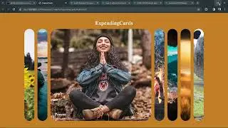 Expanding Cards using #JavaSript #html #css  #github link in description
