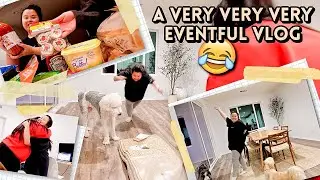 my DREAM DINNER TABLE update!!! + more kitchen organization! + I FELL LOL + my first GROCERY HAUL