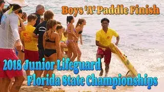 2018 Junior Lifeguard Florida State Championships / Boys 'A' Paddle Finish