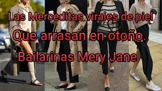 Las Merceditas Virales de piel que arrasan en Otoño / Zapatos Mery Jane Mujer para cualquier outfits