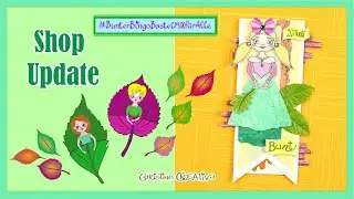 ShopUpdate 🌸 #BunterBingoBastelMIXfürAlle 💙 Banner gestalten BastelElfchen Blätter #ChristineCreativ