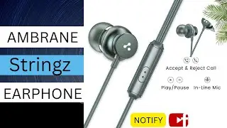 Ambrane Stringz 38 Wired Earphones with Mic|| High Bass|3.5mm Jack (Green)||