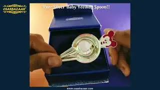 Pure Silver Baby Feeding Spoon (Jhinook)!! Osasbazaar - Pure BIS Hallmarked